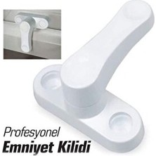 Marvielle Beyaz Pvc Pencere ve Balkon Güvenlik Kilidi, 2 Adet - Koruyucu ve Kilit