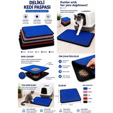 Marvielle Çift Katmanlı Kaymaz Tabanlı Kedi Kumu Toplayıcı - Kedi Tırmalaması