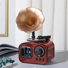 Marvielle Dönen Plaklı Gramofon Müzik Kutusu ile Retro Dekorasyon Parçası - Türk Müziği Enstrümanı