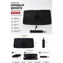 Marvielle Katlanabilir Ön Cam Güneşlik Şemsiyesi - Araç Içi Serinlik Sağlar - Oto Güneşlik Perde