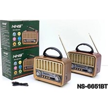 Marvielle Taşınabilir Nostaljik Radyo ve Bluetooth Speaker, USB ve Tf Kart Desteği Il - Bluetooth Hoparlör