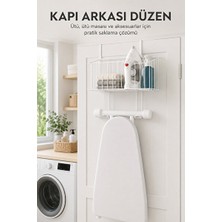 Marvielle Kapı Arkası Ütü ve Aksesuar Düzenleyici - Pratik ve Şık Saklama Çözümü - Ütü Masası ve Aksesuarı