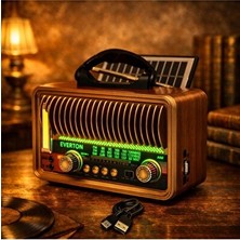 Marvielle Fenerli Bluetooth Radyo, Nostaljik Tasarım ve Çoklu Bağlantı Seçenekleri - Nostaljik Radyo