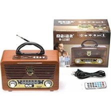 Marvielle Nostaljik Ahşap Radyo, Mp3 ve Bluetooth Bağlantısıyla Çok Yönlü Ses Cihazı - Nostaljik Radyo