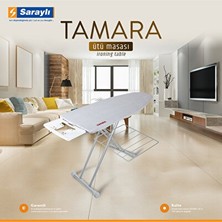Marvielle Beyaz Lady Tamara Ütü Masası, Kol Aparatlı ve Şık Tasarım - Ütü Masası ve Aksesuarı