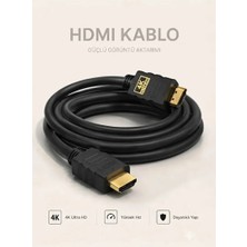 4K 120Hz Ultra Hd HDMI Kablo 1.5 Metre - Altın Uçlu High-Speed Görüntü Kablosu