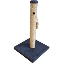 Marvielle Yumuşak Peluş Tırmalama Tahtası 52 Cm, Gri Renkli Konforlu Tasarım - Kedi Tırmalaması