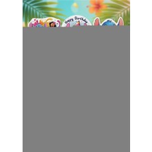 Fillikutum Mavi Sevimli Stitch Karakter Temalı 6 Parça Kürdanlı Pasta Süsü Doğum Günü Cake Topper
