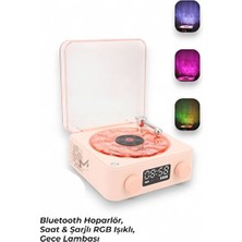 Marvielle Retro Pikap Tasarımlı Bluetooth Hoparlör, Dijital Saat ve LED Işık - Nostaljik Radyo