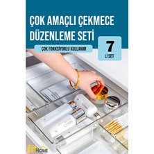 Marvielle Renkli Çok Amaçlı Makyaj ve Takı Seti, 7 Parça ile Düzenli Kullanım - Makyaj & Takı Organizeri