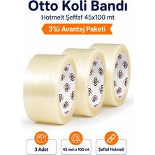 Otto Koli Bandı Hotmelt Şeffaf 45X100 mt 3 Adet