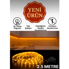 Adrift Şerit LED Işık - Tak Çalıştır Kes Kullan Çok Amaçlı Adaptörlü Anahtarlı (Gün Işığı)