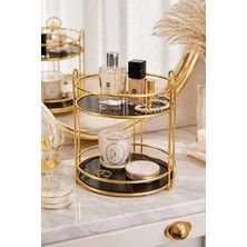 Marvielle Gold Metal Sunumluk ve Ikramlık Organizer ile Şık Sunumlar - Makyaj & Takı Organizeri