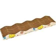 Marvielle Wavy Karton Kedi Tırmalama, Desenli ve Hafif Tasarım - Kedi Tırmalaması
