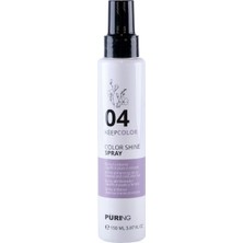 PURING 04 Keepcolor Boyalı Saçlar Için Keten Tohumu & E Vitaminli Saç Parlatıcı Sprey 150ML
