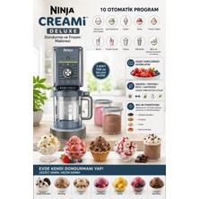 Ninja 10-In-1 Dondurma ve Frozen Makinesi - Gelato, Sorbe, Frozen Yoğurt, Milkshake, Slushi | 2X709 ml Hazne