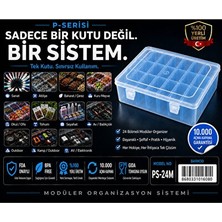 Marvielle Modüler Şeffaf Mavi Saklama Kutusu Seti - Organize ve Koruma - Makyaj & Takı Organizeri