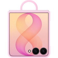 Samsung Galaxy Z Flip8 Silikon Yüzüklü Magnet Kılıf - Pembe