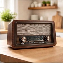 Marvielle Dekoratif Ahşap Müzik Kutusu ile Nostaljik Atmosfer - Nostaljik Radyo