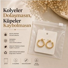 Marvielle Şeffaf Takı Saklama Poşeti Seti, Kolye ve Küpe Düzenleyici - Makyaj & Takı Organizeri