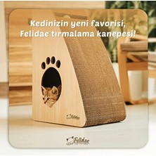 Marvielle Xlarge Oluklu Mukavva Dikey Tırmalama Kanepesi - Geniş ve Dayanıklı Tasarım - Kedi Tırmalaması