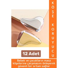 Marvielle Pratik Silikon Köşe Koruyucu Seti - Masa ve Mobilya Güvenliği - Koruyucu ve Kilit