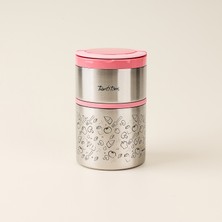 Tantitoni 2 Katlı Yemek Termosu - Pembe - 930 ml