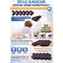 Marvielle Kauçuk Bebek ve Çocuk Masası Köşe Darbe Koruyucu Güvenlik Seti - Koruyucu ve Kilit