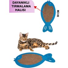 Marvielle Balık Şeklinde Eğlenceli Kedi Tırmalama Oyuncağı ve Halısı - Kedi Tırmalaması