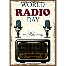 Marvielle Nostaljik Radyo Temalı Ahşap Mdf Duvar Dekoru ile Retro Şıklık - Tablo