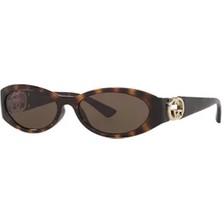Gucci GG1660S 002 54 Asetat Güneş Gözlüğü Kahverengi UV Filtreli ve Şık Tasarım