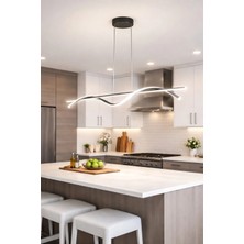 Legacy Eclipse Gri Renk Modern Tasarım Beyaz Ledli Cafe - Mutfak - Salon 2 Li LED Avize