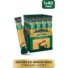 Jacobs 3ü1 Arada Gold Yumuşak Lezzet 18gr 40 Adet