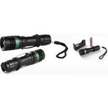 Eco Lounge Power Style 500 Lumen 600 Metre Işık Uzantılı Zoomlu Şarjlı El Feneri 6109