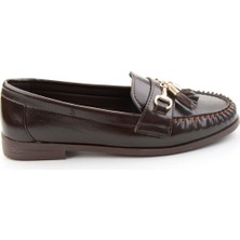 Bambi Kahve  Kadın Loafer Ayakkabı K01140006242