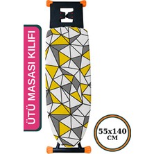 Marvielle 55X140 cm Isıya Dayanıklı Keçeli Ütü Kılıfı, Ayarlanabilir ve Büzdürmeli - Ütü Masası ve Aksesuarı