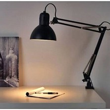 Marvielle Siyah LED Home Akrobat Masa Lambası, 5W LED Ampüllü, Modern Tasarım - Masa ve Gece Lambası