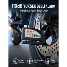 Egecen Yüksek Sesli 110DB Çelik Disk Kilidi Su Geçirmez Yeni Nesil - EC001Z-5619P8
