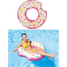 Marvielle Şişme Donut Havuz Simidi - 107 Cm, Güvenli ve Eğlenceli Yüzme Arkadaşı - Kolluk & Simit