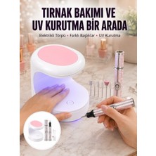 Egecen Tırnak Matkabı ve LED Oje Kurutucu 2’li Profesyonel Bakım Seti Yeni Nesil - EC001Z-5617T0