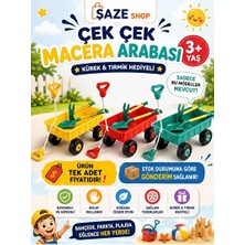Marvielle Tekerlekli Kum ve Bahçe Oyun Seti, Taşıma Arabası ile - Plaj Oyuncakları
