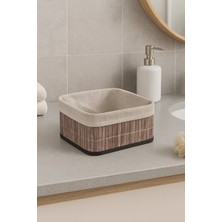 Marvielle Katlanabilir Bambu Organizer , Banyo ve Mutfak Için Şık Çözüm - Sepet