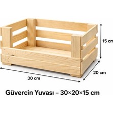 Marvielle Ahşap Güvercin Yuvası, Doğal Çam Ağacı ile Güvercin Kasası ve - Sepet