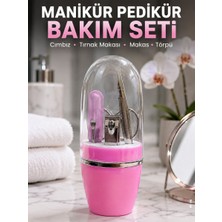 Egecen Pembe Tırnak Bakım Seti Cımbız Makas Tırnak Makası ve Törpü Içeren Kit - EC001Z-561T14