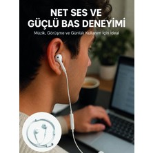 Egecen Kablolu Type C Kulak Içi Kulaklık Kristal Netliğinde Ses Kalitesi Yeni Nesil - EC001Z-561P32