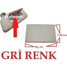 Marvielle Gri Renkli Makyaj Aynası Kapağı, Güneşlik Fonksiyonunu Geliştirir - Oto Güneşlik Perde