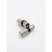 Dcpower 2 Li 144 LED Beyaz  1157 Model Çift Duy Yüksek Performanslı Aydınlatma Amerikan Parka Uygundur