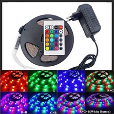 Marvielle Kumandalı Siyah LED Şerit Aydınlatma - 5 Metre Uzunluk - Masa ve Gece Lambası