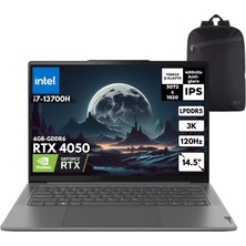Lenovo Yoga Pro 7 14IRH8 I7-13700H 16-Gbddr5 2 Tbssd RTX4050 (6gb-Gddr6) 14.5" Windows 11 Home + Hmf Sırt Çantası 82Y7004LTXHMF3