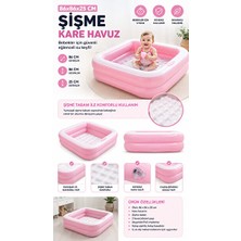 Marvielle Sevimli Pembe Şişme Çocuk Havuzu, Pratik ve Hafif - Şişme Havuz & Aksesuarı